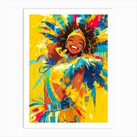 Carnival Girl Art Print