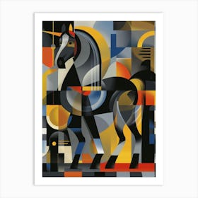 Horse In Black And White Art Print