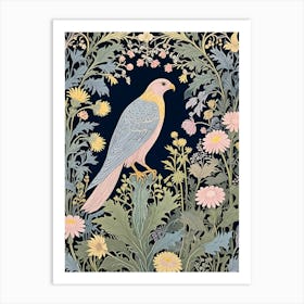 Bird Of Prey In Pastel Colours Art Print