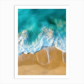 Aerial View Of A Beach 105 Art Print