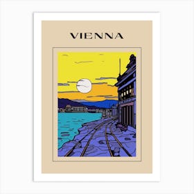 Minimal Design Style Of Vienna, Austria 4 Poster Art Print