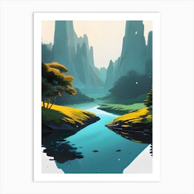 Landscape Painting Art Print