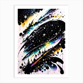 Galaxy Painting 7 Art Print