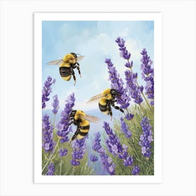 Meliponini Bee Storybook Illustrations 12 Art Print