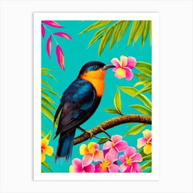 Cuckoo 1 Tropical bird Art Print
