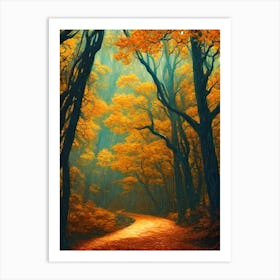 Path Through The Forest 3 Art Print