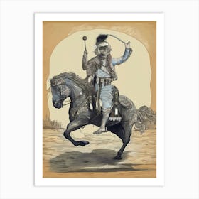 Muslim On Horseback Art Print