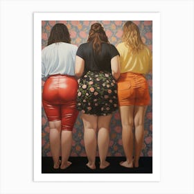 Body Positivity Here Come The Girls 6 Art Print