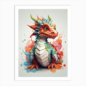 Dragon Color Art Print
