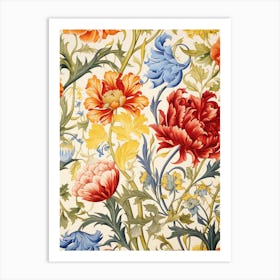 Floral Wallpaper 30 Art Print