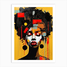 Afro Girl Art Print