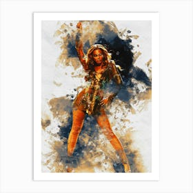 Smudge Of Beyonce Art Print