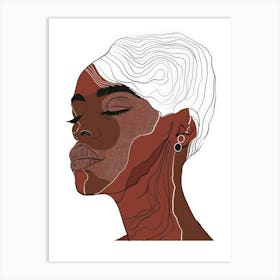 Face Of A Woman 58 Art Print