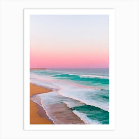 Gunnamatta Beach, Australia Pink Photography 1 Art Print