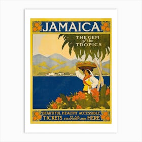 Jamaica Travel Poster Art Print