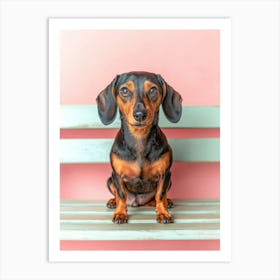 Dachshund.Generated AI. Art Print 2 Poster