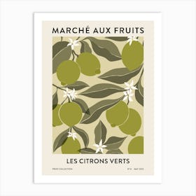 Fruit Market - Limes Art Print