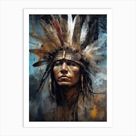 Echoes of Native American Narratives Art Print