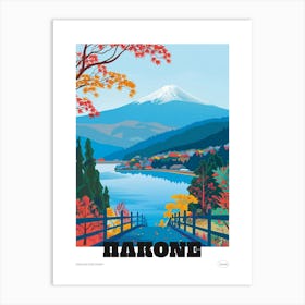 Hakone Japan 2 Colourful Travel Poster Art Print