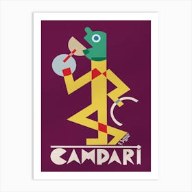 Vintage Campari Drinks Art Print