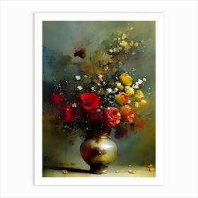 Flowers In A Vase 4 Art Print