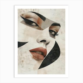 Abstract Portrait Of A Woman 71 Art Print