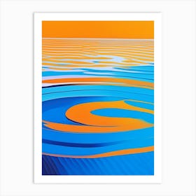 Water Ripples Waterscape Modern 1 Art Print