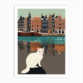 Amsterdam Cat Art Print