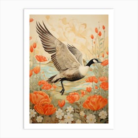 Canada Goose 2 Detailed Bird Painting Art Print