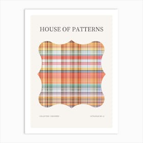 Checkered Pattern Poster 12 Art Print