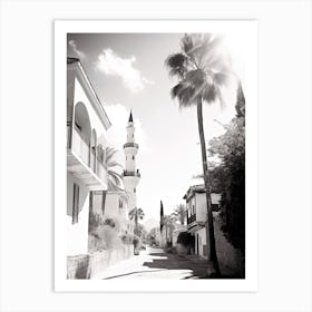 Antalya, Turkey, Photography In Black And White 4 Art Print