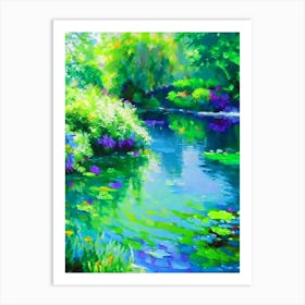 Water Gardens Waterscape Impressionism 1 Art Print