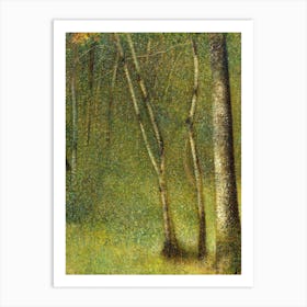 The Forest At Pontaubert (1881), Georges Seurat Art Print
