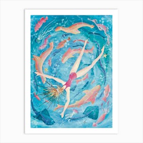 Snorkelling Meditation: Ocean Dreaming Art Print