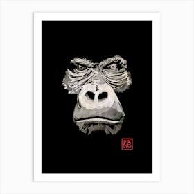 Angry Gorilla Art Print