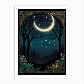 Night In The Forest 6 Art Print