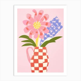 Bluebell Flower Vase 2 Art Print