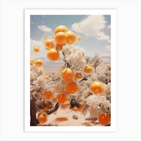 oranges in the desert Art Print