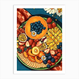 Fruit Platter Art Print