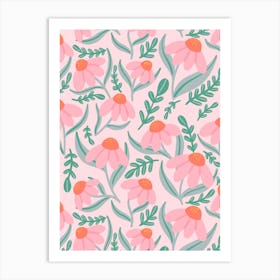 Pink Daisies Art Print