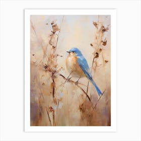 Bird Painting Eastern Bluebird 1 Art Print