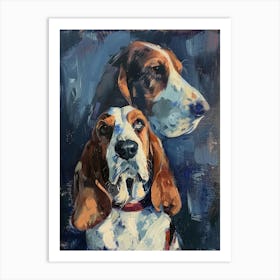 Basset Hounds Art Print