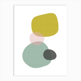 Abstract organic shapes 3 Art Print