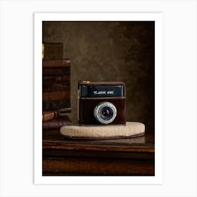 Camera On A Table Art Print