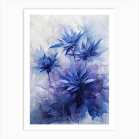 Blue Flowers 78 Art Print