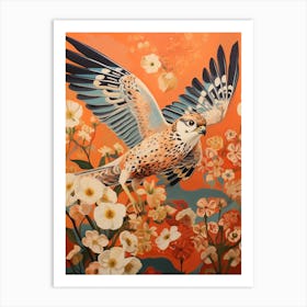 American Kestrel 3 Detailed Bird Painting Art Print