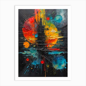 Abstract Painting Vibrant colors Art Print