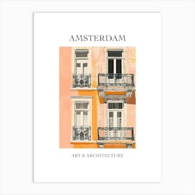 Amsterdam Travel And Architecture Poster 2 Art Print
