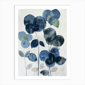 Blue Flowers 54 Art Print