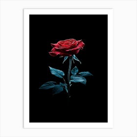 Red Rose 3 Art Print